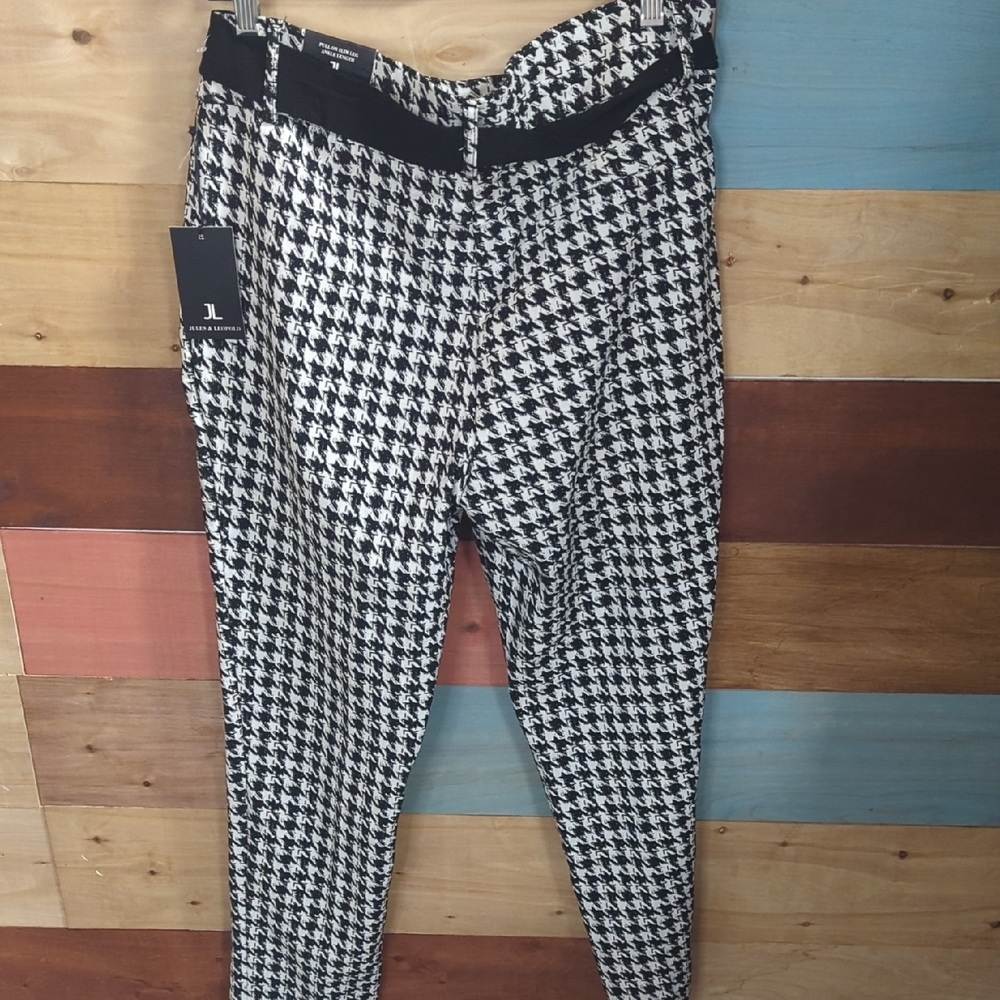 Jules & Leopold Black and White Houndstooth Pants - Picture 4 of 4